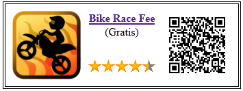 Ficha de la aplicación de juego bike race free