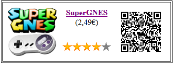 Ficha de la aplicación de juego SuperGNES