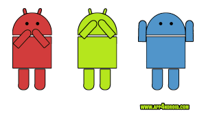 Logotipo e imagen identificativa de aplicaciones android, sordo ciego mudo, monos sabiduria