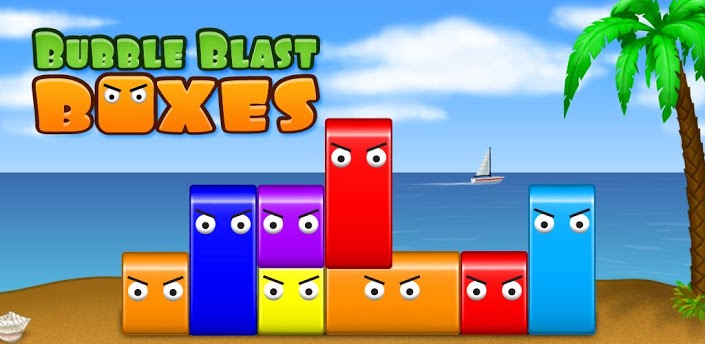 Imagen baner de la aplicacion de juego Bubble Blast Boxes