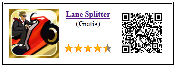 Ficha qr de aplicacion de juego Lane Splitter