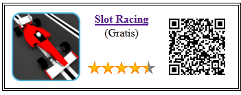 Ficha qr de aplicacion de juego Slot Racing