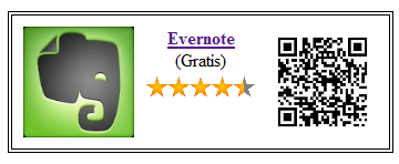 Codigo qr del Evernote