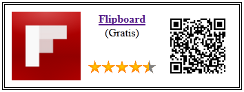 Ficha qr de aplicacion de servicio Flipboard