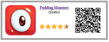 Ficha qr de aplicacion de juego Pudding Monsters